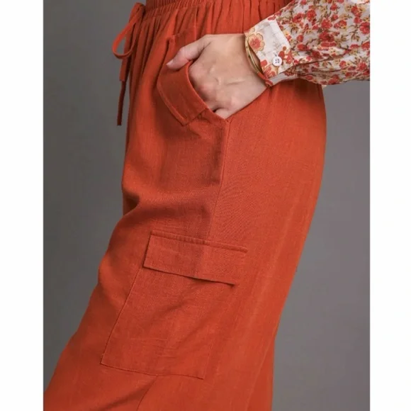 Linen Blend Cargo Pant - Picture 3 of 5